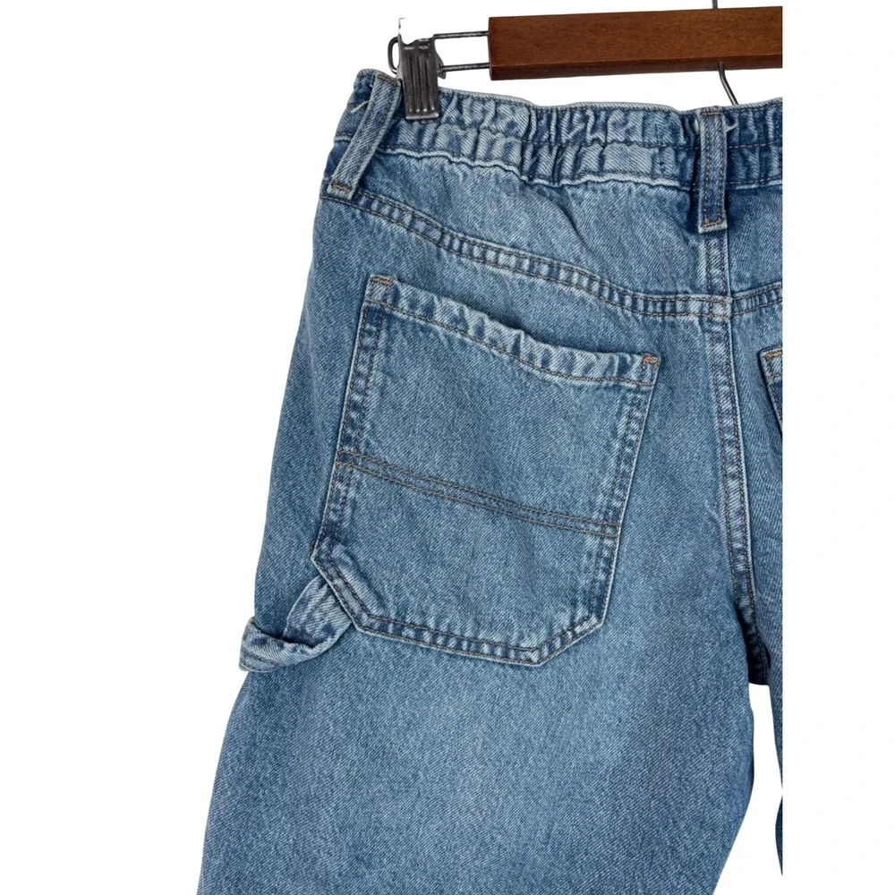 Aeropostale Baggy Jorts Women S Blue Denim Carpenter Frayed Hem BMRIPK1